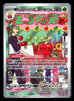 Pokemon Dipplin Illustration Rare 170/167 TWM Twilight Masquerade LP/NM - Image 1