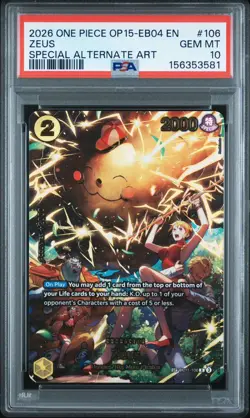 Zeus (SP) - Adventure on Kami's Island (OP15-EB04) One Piece PSA 10 - Image 1