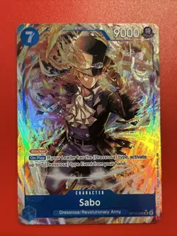 Sabo (Alternate Art) OP15-046 Adventure on Kami's Island One Piece TCG NM/LP - Image 1