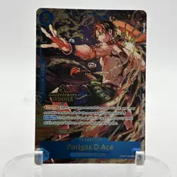 One Piece Portgas.D.Ace OP07-053 R FOIL -3rd Anniversary Winner Promo NM ENGLISH - Image 1