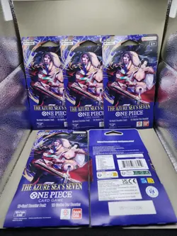 One Piece OP14 THE AZURE SEA’S SEVEN Packs Sealed- Lot of (5) - Image 1
