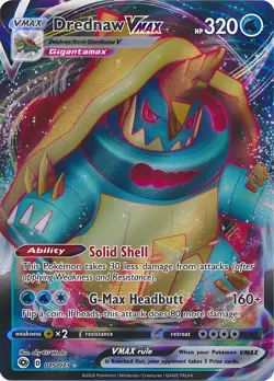 DrednawVMAX HP320 Pokemon Metal Card-Collectible Gift Display. - Image 1