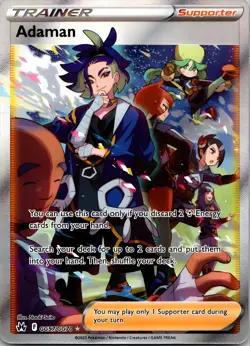 TRAINER Adaman Metal Pokemon Card-Collectible Gift Display. - Image 1