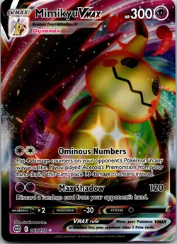 Mimikyu VMAX HP300 Pokemon Metal Card-Collectible Gift Display. - Image 1