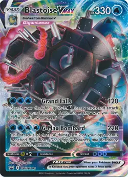 BlastoiseVMAX HP330 Pokemon Metal Card-Collectible Gift Display. - Image 1