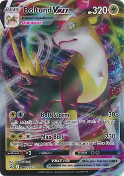 Boltund VMAX HP320 Pokemon Metal Card-Collectible Gift Display. - Image 1