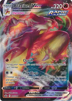 BlazikenVMAX HP320 Pokemon Metal Card-Collectible Gift Display. - Image 1