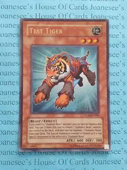 GLAS-EN082 Test Tiger Ultra Rare Yu-Gi-Oh Card 1st Edition - Image 1