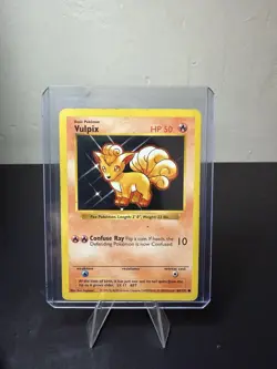 Shadowless Vulpix 68/102 1999 Base Set Rare Vintage Pokemon Card - NM - Image 3