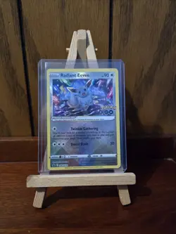Radiant Eevee Holo Pokemon Card 2022 Pokemon GO Series - Image 1
