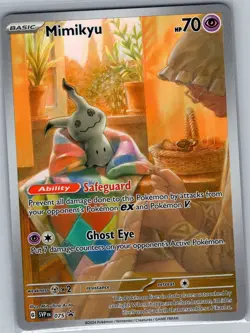 Mimikyu SVP 075 - Paldean Fates ETB Promo - Pokemon Card - NM - Image 1