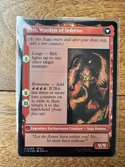 Magic MTG Final Fantasy - Clive, Ifrit's Dominant EXTENDED ART FOIL 0458 - Image 2