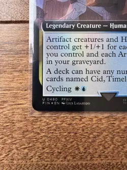 Magic MTG Final Fantasy - Cid, Timeless Artificer EXTENDED ART FOIL 0480 - Image 2