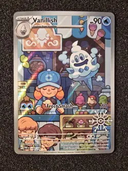Vanillish 190/182 NM Holiday Calendar 2025 Promo Snowflake Stamp Pokemon TCG - Image 1