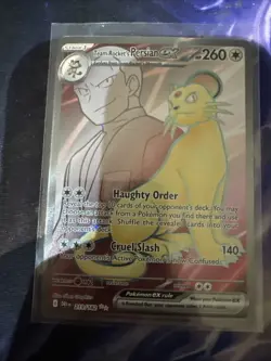 Pokemon TCG Team Rockets Persian EX Full Art 219/182 Destined Rivals Ultra Rare - Image 1