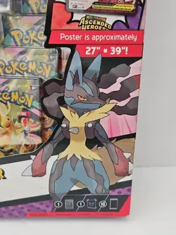 Pokemon TCG: Mega Lucario Ascended Heroes Premium Poster Collection Sealed - Image 2