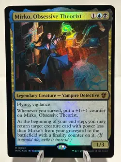 Mirko, Obsessive Theorist 2 M Commander: Murders at Karlov Manor FOIL NM MTG - Image 1
