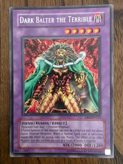 YuGiOh Dark Balter The Terrible DB2-EN125 Rare LP - Image 1