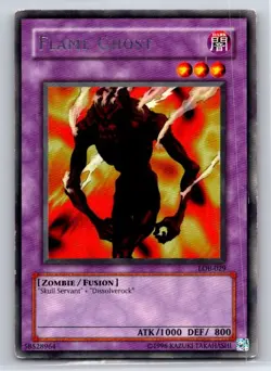 Flame Ghost Rare The Legend of Blue Eyes White Dragon LOB-029 LP - Image 1