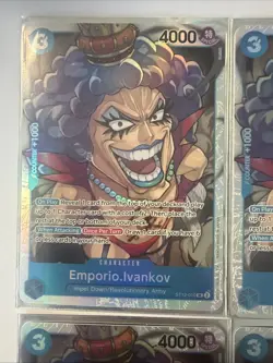 Emporio.Ivankov ST12-010 SR ONE PIECE Tcg Card Game NM BLUE Starter Deck 12 X4 - Image 2