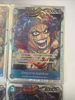 Emporio.Ivankov ST12-010 SR ONE PIECE Tcg Card Game NM BLUE Starter Deck 12 X4 - Image 3
