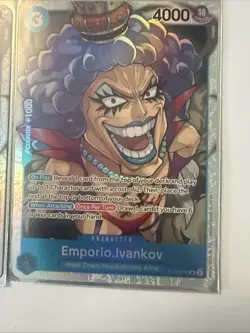 Emporio.Ivankov ST12-010 SR ONE PIECE Tcg Card Game NM BLUE Starter Deck 12 X4 - Image 4