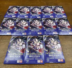 One Piece TCG The Azure Sea’s Seven OP-14 Sleeved Booster Pack Lot Of 13 Sealed - Image 1