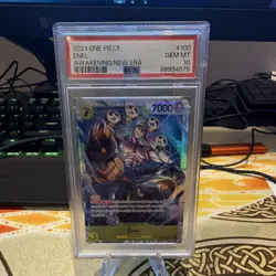 Namco Enel OP05-100 Awakening of the New Era Foil Super Rare PSA 10 2023 - Image 1