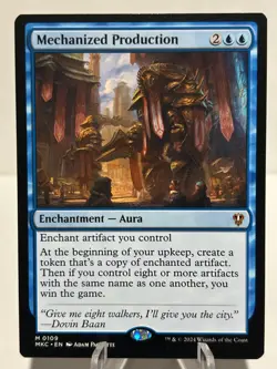 Mechanized Production 109 M Commander: Murders at Karlov Manor NM MTG - Image 1