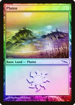 Plains (289) FOIL Mirrodin PLD Basic Land MAGIC THE GATHERING CARD ABUGames - Image 1