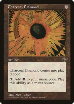 Charcoal Diamond Mirage NM Artifact Uncommon MAGIC THE GATHERING CARD ABUGames - Image 1