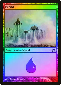 Island (292) FOIL Champions of Kamigawa PLD Basic Land MAGIC CARD ABUGames - Image 1