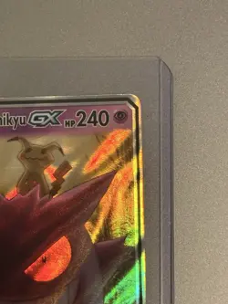 Gengar & Mimikyu GX TAG TEAM Ultra Rare Holo 53/181 Team Up Pokemon Card - Image 4