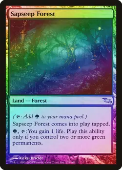 Sapseep Forest FOIL Shadowmoor PLD Land Uncommon MAGIC MTG CARD ABUGames - Image 1