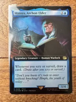 Magic MTG Final Fantasy - Matoya, Archon Elder EXTENDED ART FOIL 0439 - Image 1