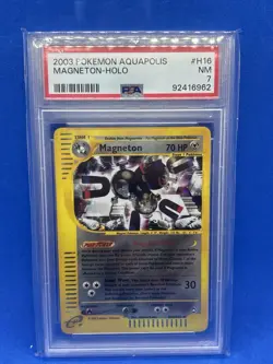 Magneton Aquapolis Holo Rare Pokemon Card H16/H32 PSA 7 - Image 1