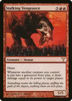 Stalking Vengeance Dissension NM Red Rare MAGIC THE GATHERING CARD ABUGames - Image 1