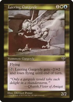 Leering Gargoyle Mirage NM White Blue Rare MAGIC THE GATHERING CARD ABUGames - Image 1
