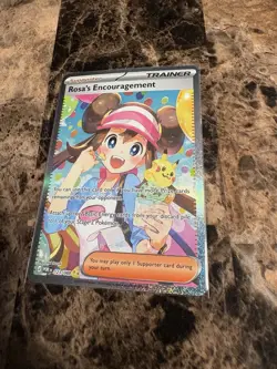 Pokemon TCG Rosa's Encouragement Full Art Trainer POR Holo Card 123/088 - Image 3