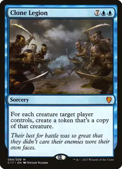 Clone Legion Commander 2017 NM Blue Mythic Rare MAGIC GATHERING CARD ABUGames - Image 1