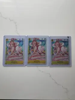 One Piece Card Game Shirahoshi EB01-057 SR 3 Card Lot English NM - Image 1