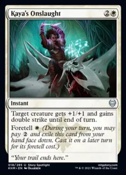 Kaya's Onslaught - Light Play MTG Kaldheim - Image 1