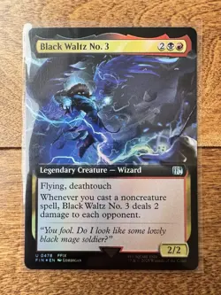 Magic MTG Final Fantasy - Black Waltz No. 3 EXTENDED ART FOIL 0478 - Image 1