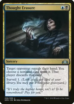 Thought Erasure Guilds of Ravnica NM Blue Black Uncommon MAGIC CARD ABUGames - Image 1