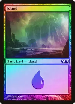 Island (235) FOIL Magic 2012 / M12 PLD Basic Land MAGIC MTG CARD ABUGames - Image 1