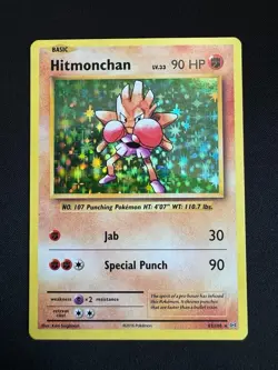 Hitmonchan 62/108 Holo Rare XY Evolutions Pokemon Card - NM Near Mint - Image 1