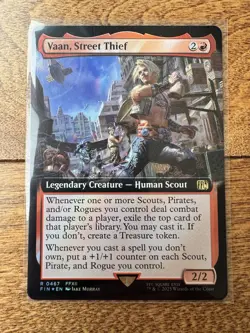 Magic MTG Final Fantasy - Vaan, Street Thief EXTENDED ART FOIL 0467 - Image 1