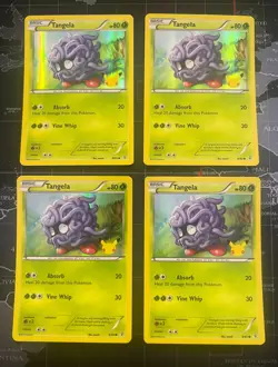 Tangela 20th Anniversary GAME Promo Cards x4 - Image 1