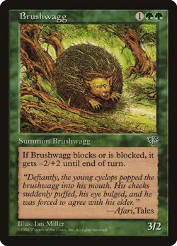 Brushwagg Mirage NM Green Rare MAGIC THE GATHERING MTG CARD ABUGames - Image 1