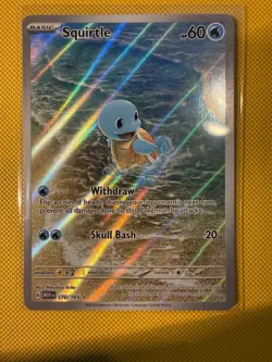 Pokemon Squirtle Holo Card TCG SV Scarlet & Violet 151 Series 170/165 - Image 1